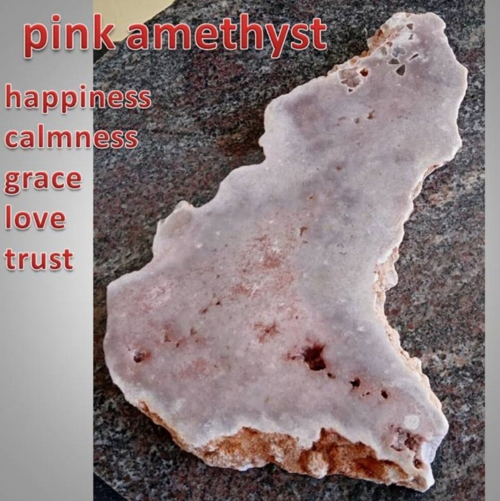 Earth Pink Amethyst Decorative Stone